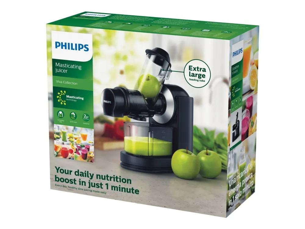 Philips Viva Collection HR1889 - Saftpresser - 1 liter - 150 W - sort/ sølv