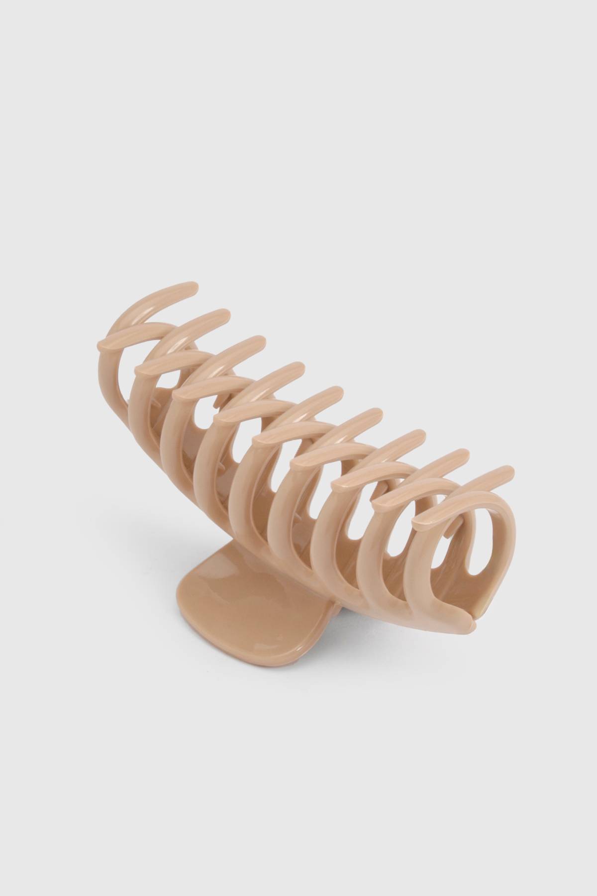boohoo Pince Crabe Beige Grande Taille