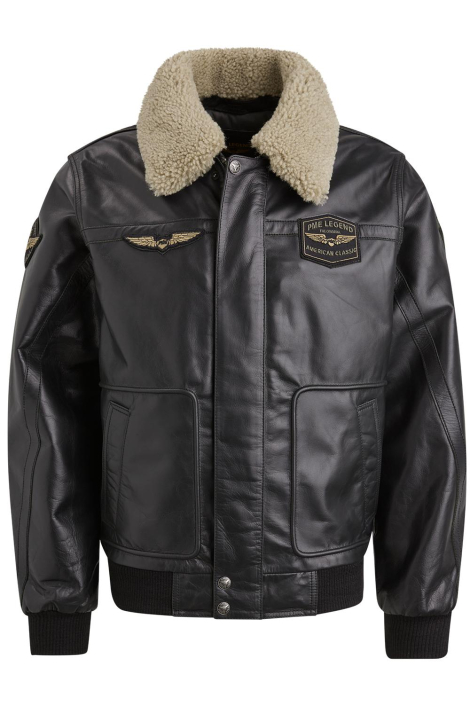 PME legend zwarte heren leren jas