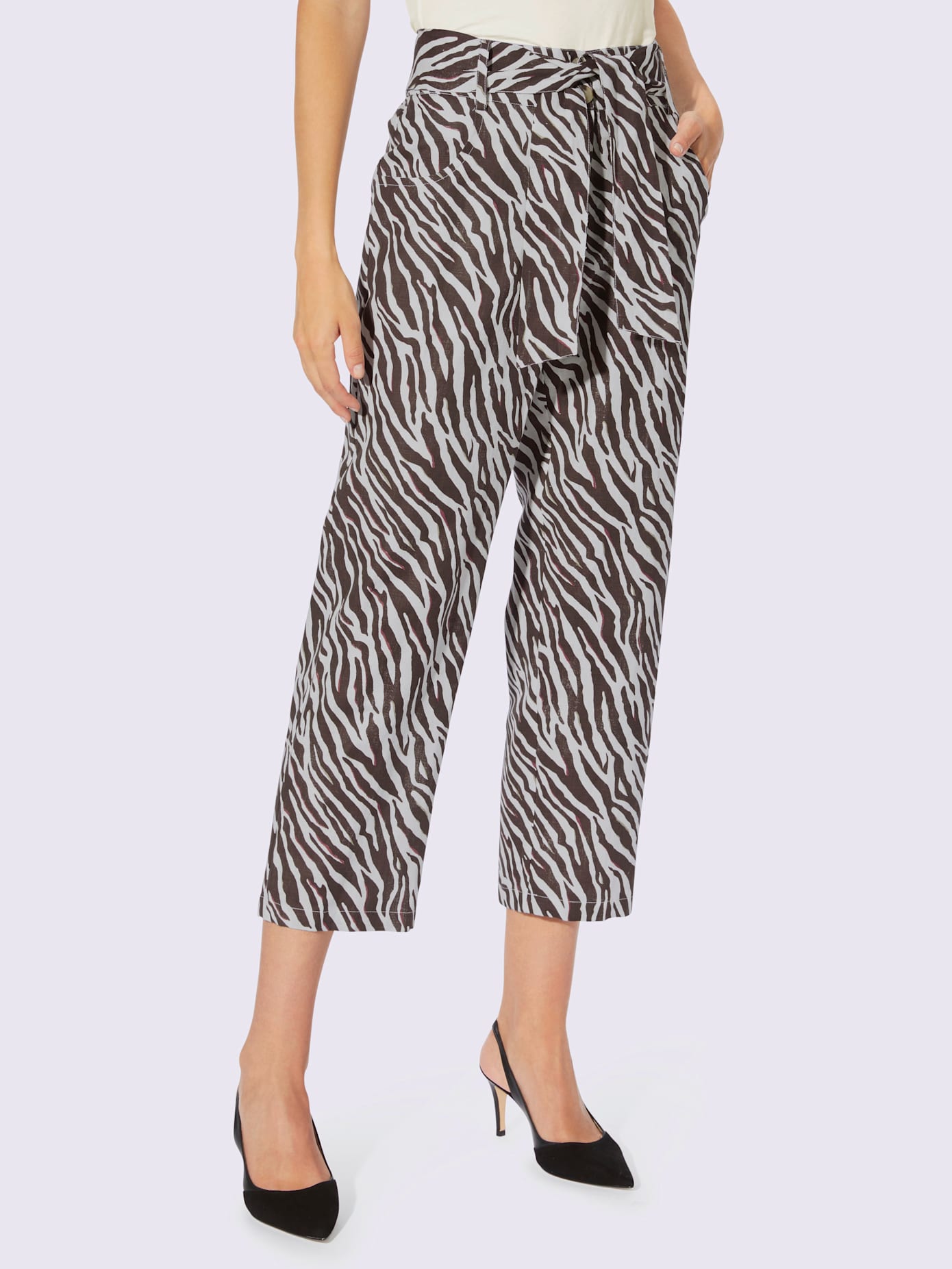 Pantalon imprimé qualité tissée