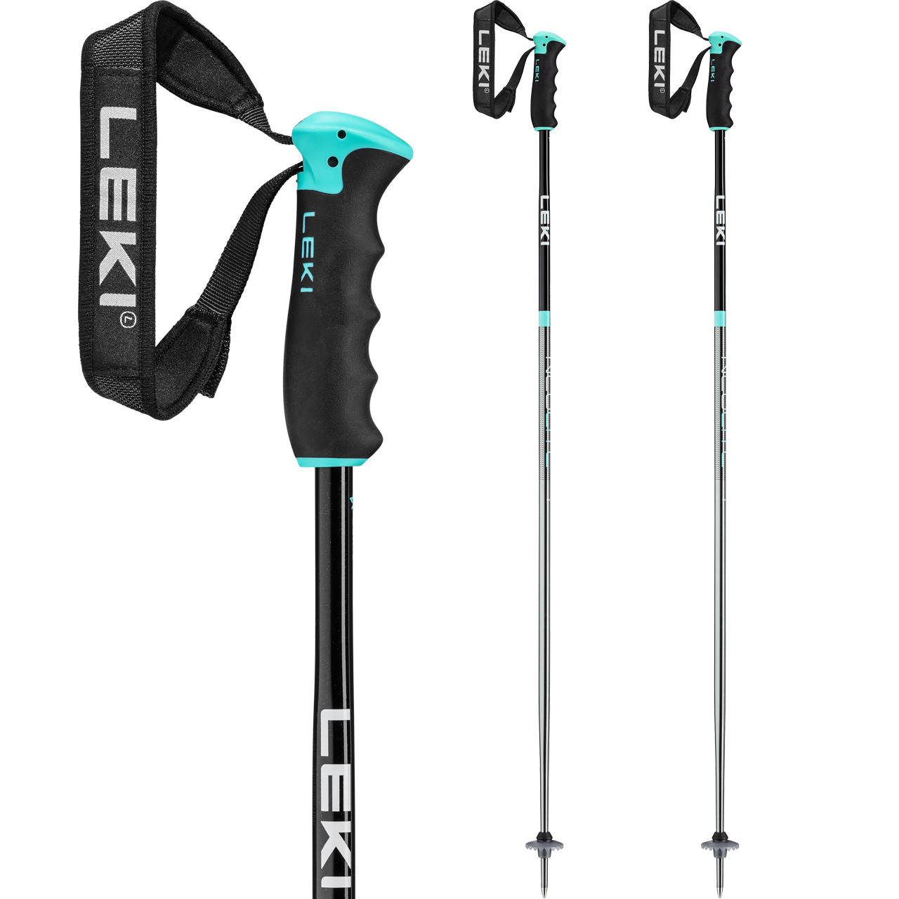 Leki Neolite Airfoil Women gunmetal/black/light turquoise | Leki Alpin Skistöcke | Leki | L | MARKEN | XSPO