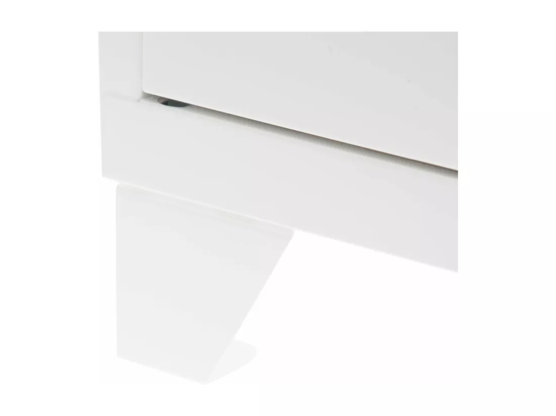 Casier de rangement en métal pour enfants 59 cm Blanc mat