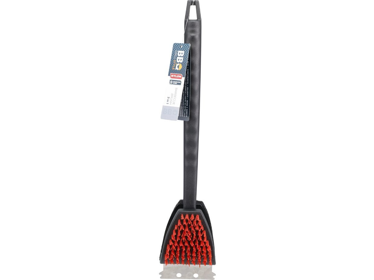 BBQ 45 cm 3-in-1 nylon barbecueborstel