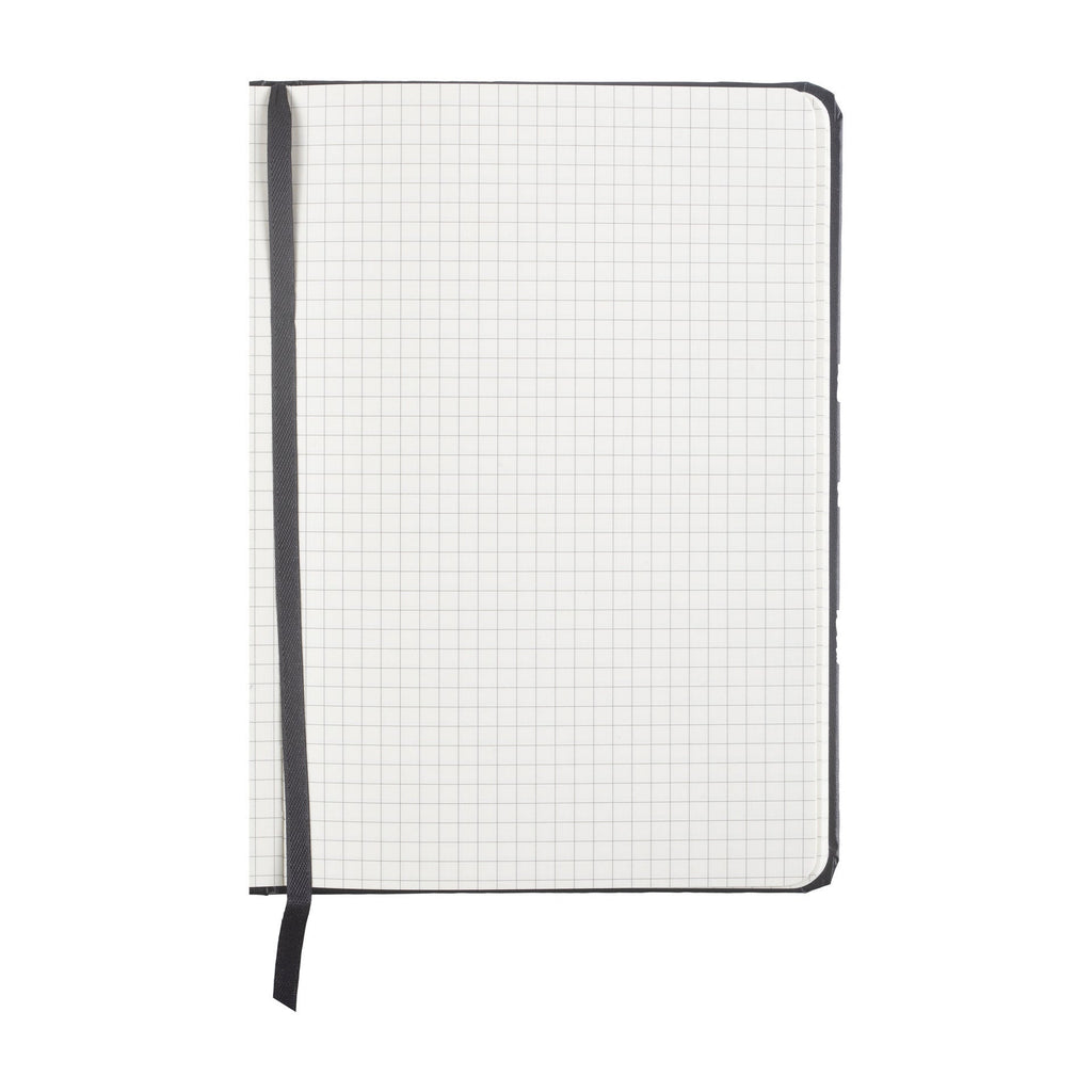 Caderno Agrafado com Elástico A5 Quadriculado
