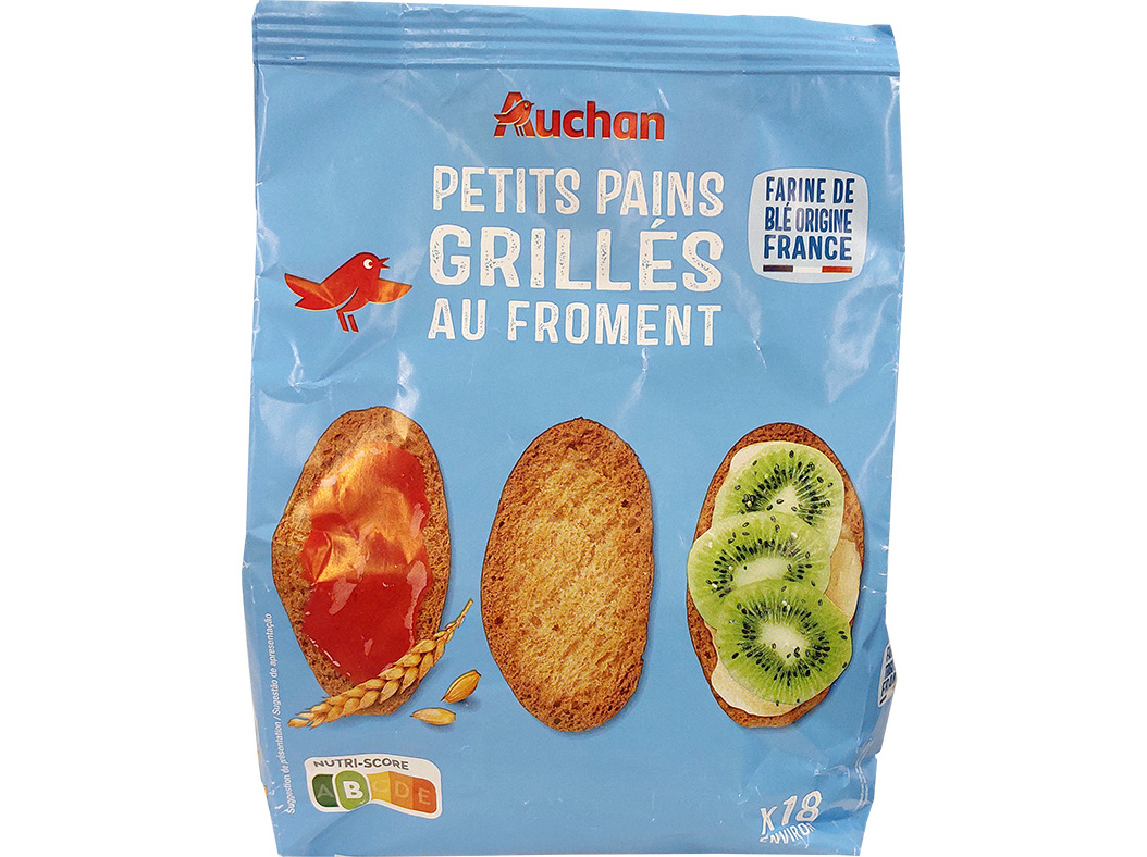 PAEZINHOS AUCHAN TRIGO 225G (18UN)