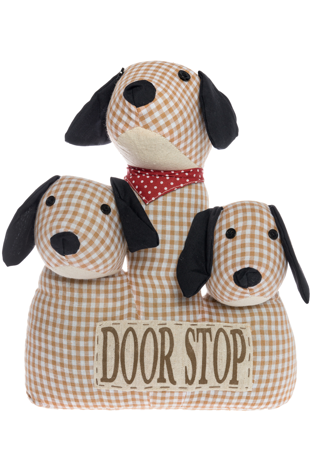 Türstopper 3-KÖPFIGER HUND FLUFFY - beige