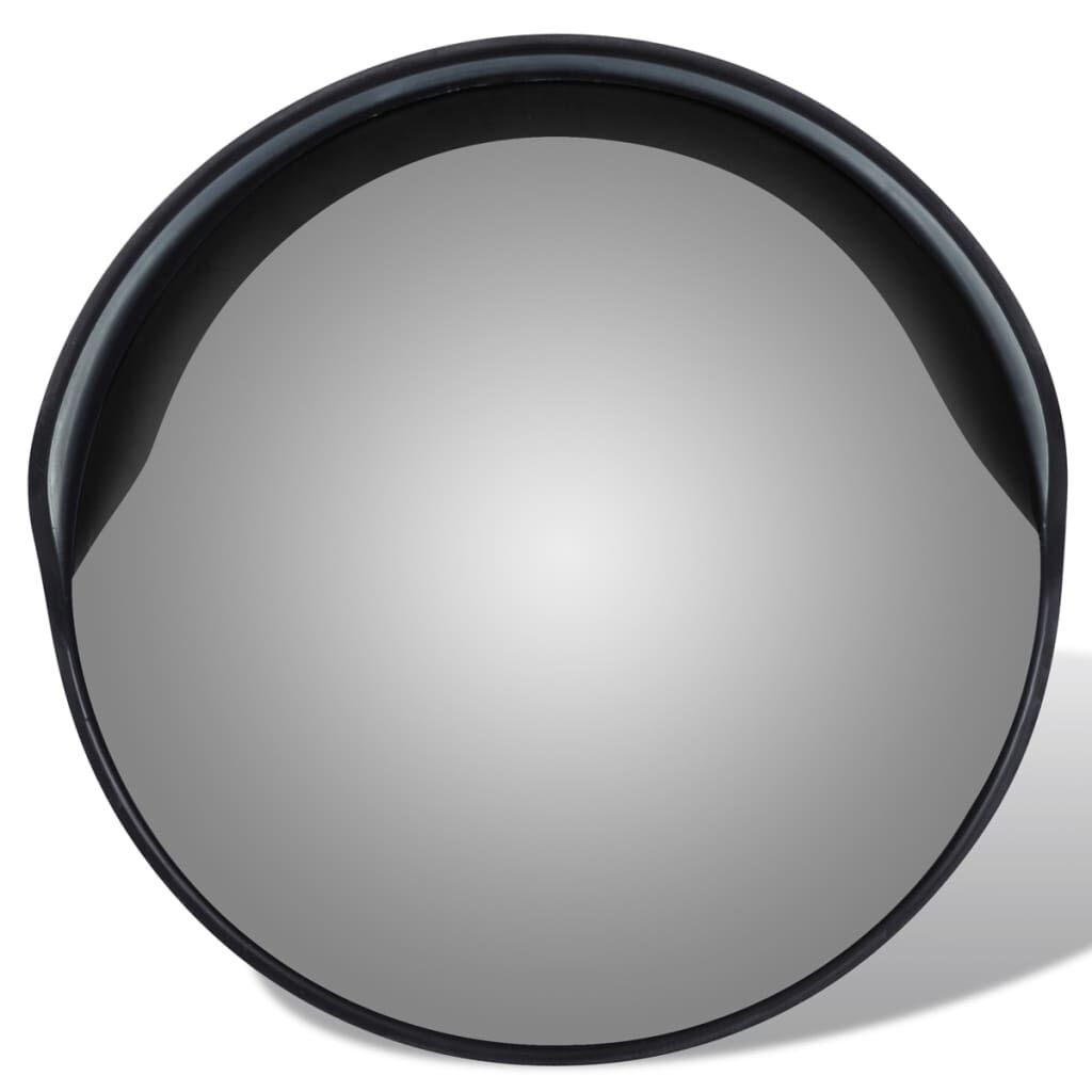 vidaXL Convex verkeersspiegel, 30 cm, zwart