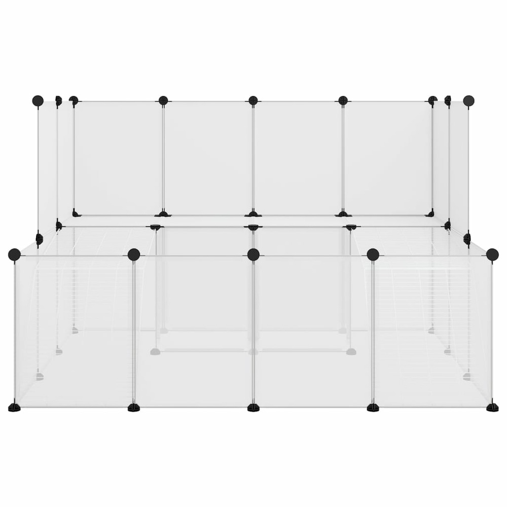 Cage pour petits animaux transparent 143x107x93 cm pp et acier
