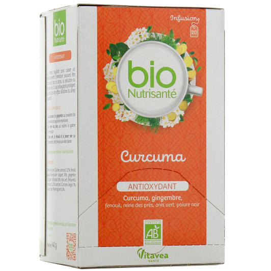 Nutrisanté infusion curcuma bio - Tisane antioxydante