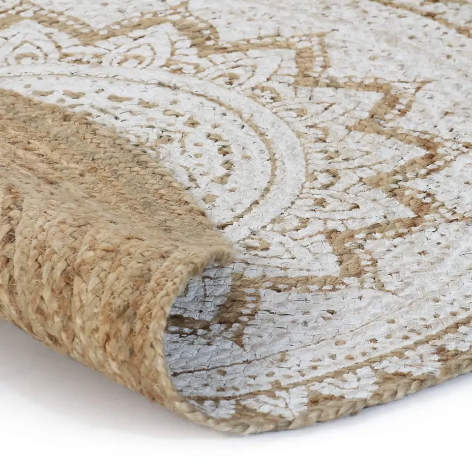 vidaXL - Tapijt - Beige - Jute - 150 cm