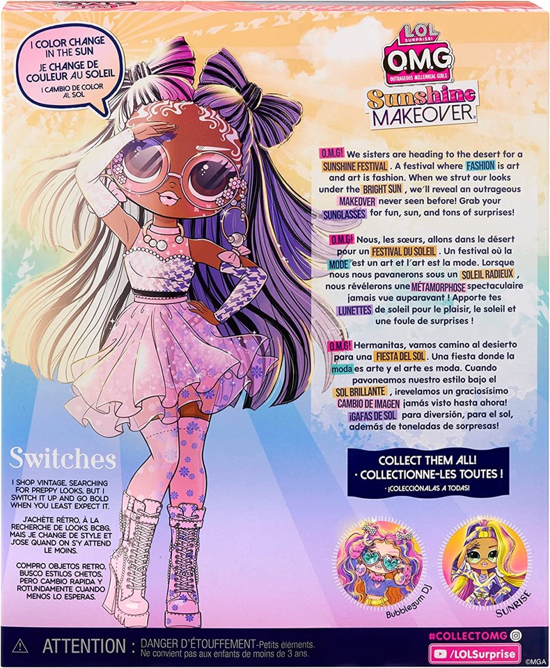 L.O.L. - OMG Sunshine Makeover Dukke - Switches