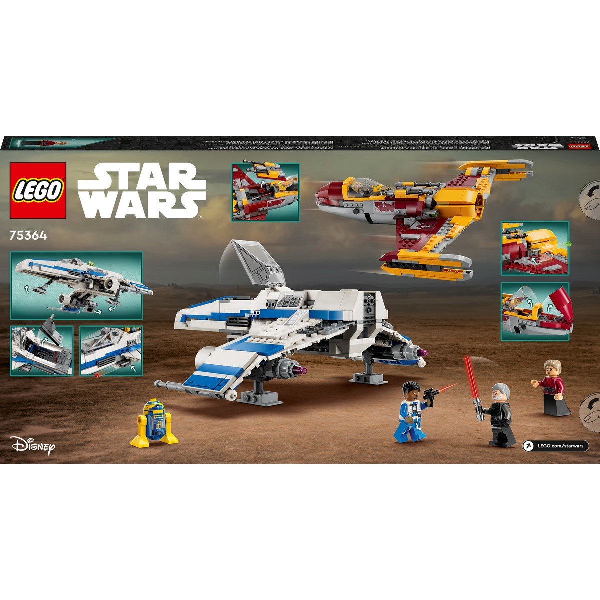 L'E-wing de la Nouvelle république contre le chasseur de Shin Hati LEGO Star Wars 75364