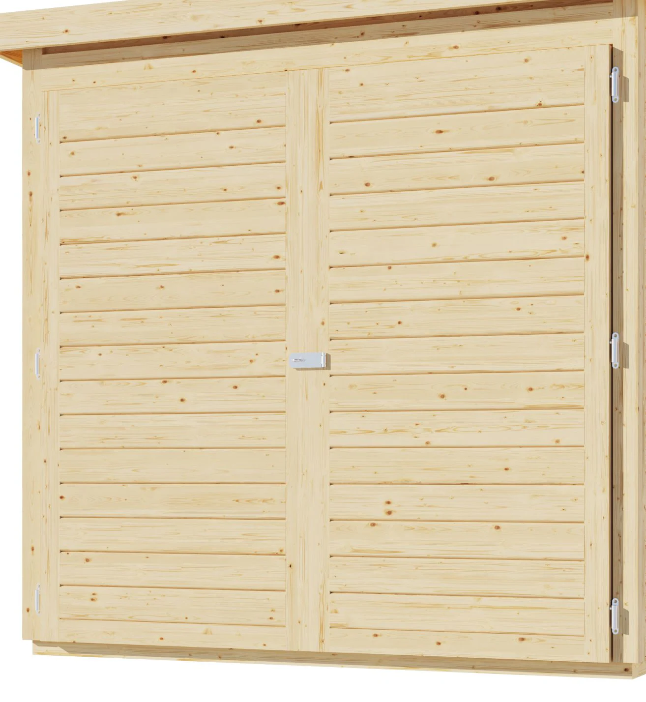 Karibu Fahrradgarage 19 mm SET naturbelassen mit Dachfolie