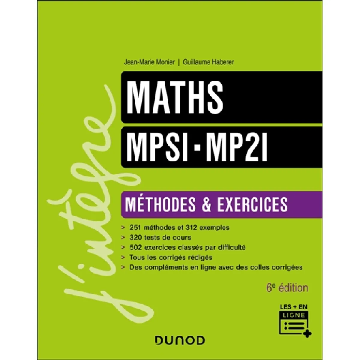 Maths MPSI, MP2I : méthodes & exercices