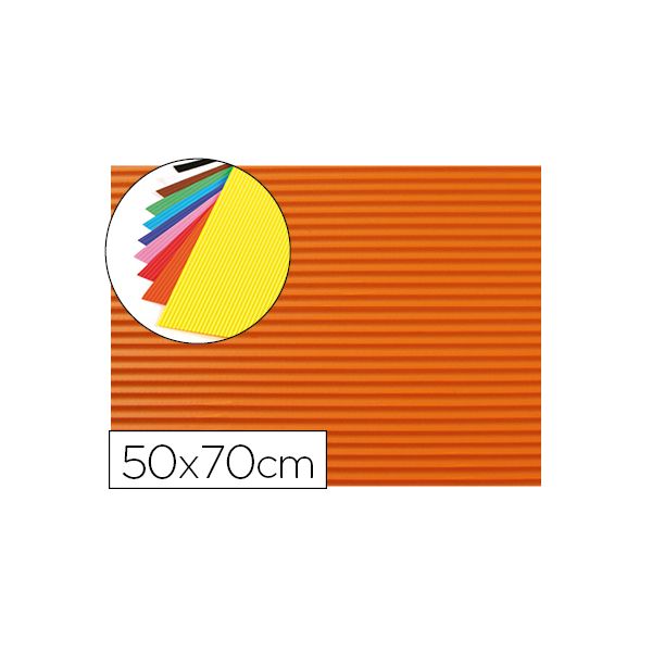 Liderpapel Eva Ondulada 50x70cm Laranja Pack 10 Un.