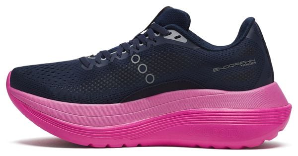 Chaussures Running Saucony Endorphin Trainer Bleu/Rose Femme
