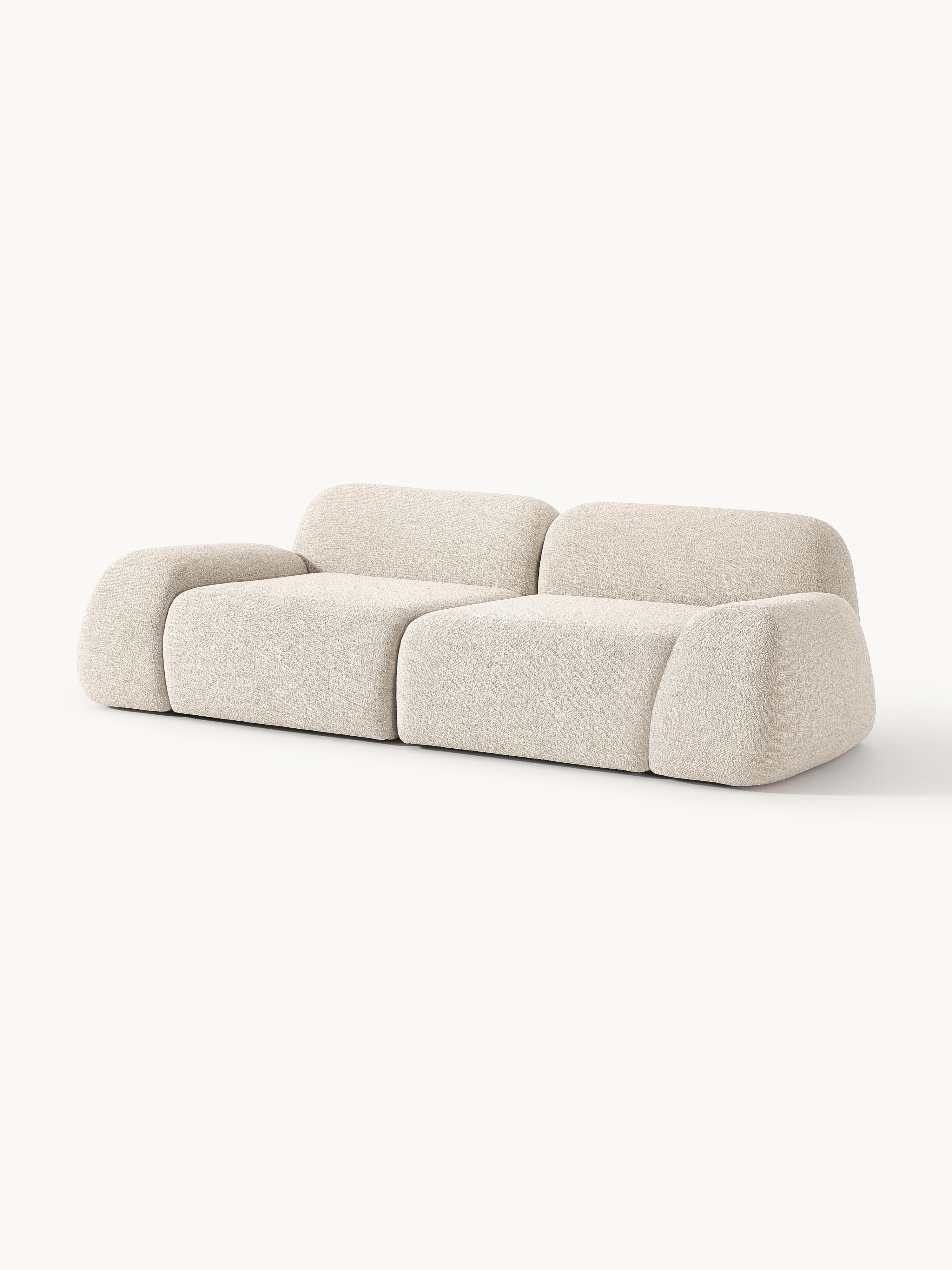Modulaire bank Wolke (3-zits) van bouclé
