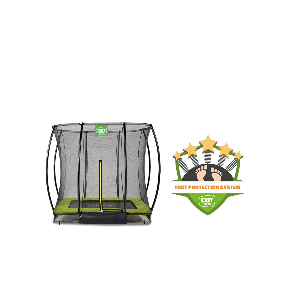 Exit Silhouette - Inground trampoline - Groen - 1x153x214 cm