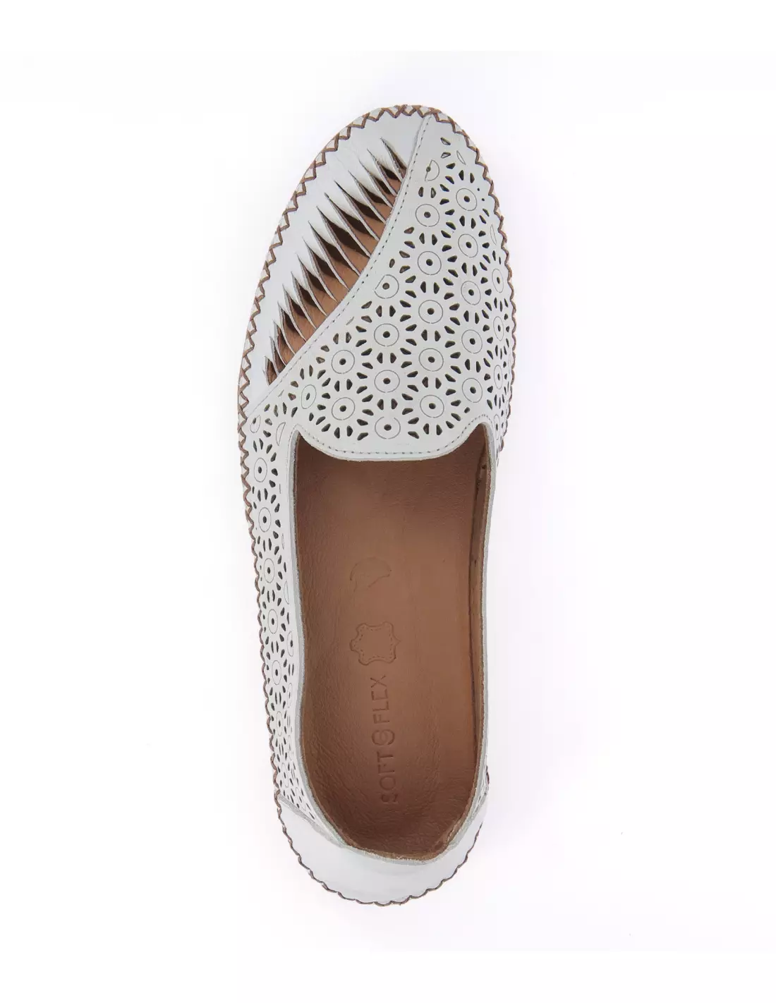 SOFT & FLEX 077.213.501 - Mocassins & bateaux WHITE-COCONUT