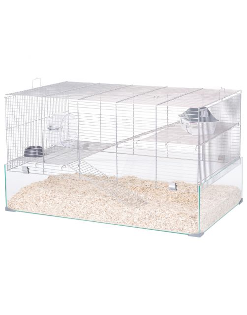 Zolux Neolife 80 Gerbilkooi - Dierenverblijf - 79x48x45 cm Grijs Gerbils