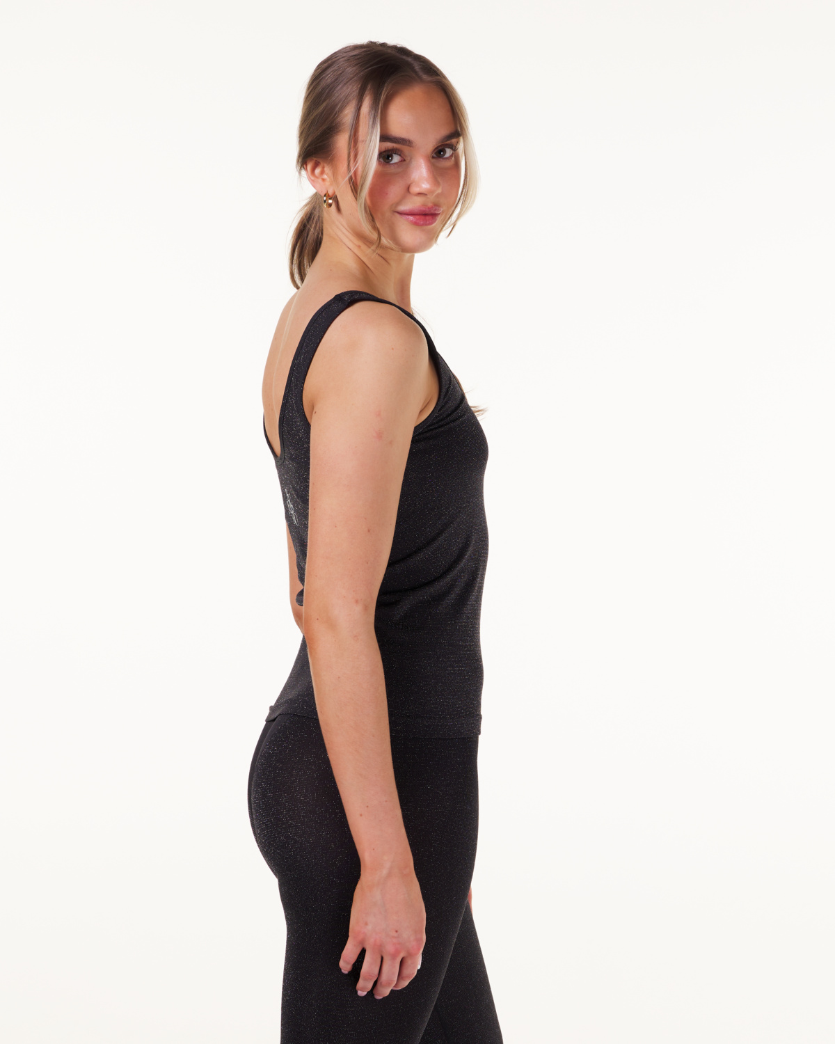 Bumpro Celebrate Tank Top Black Glitter