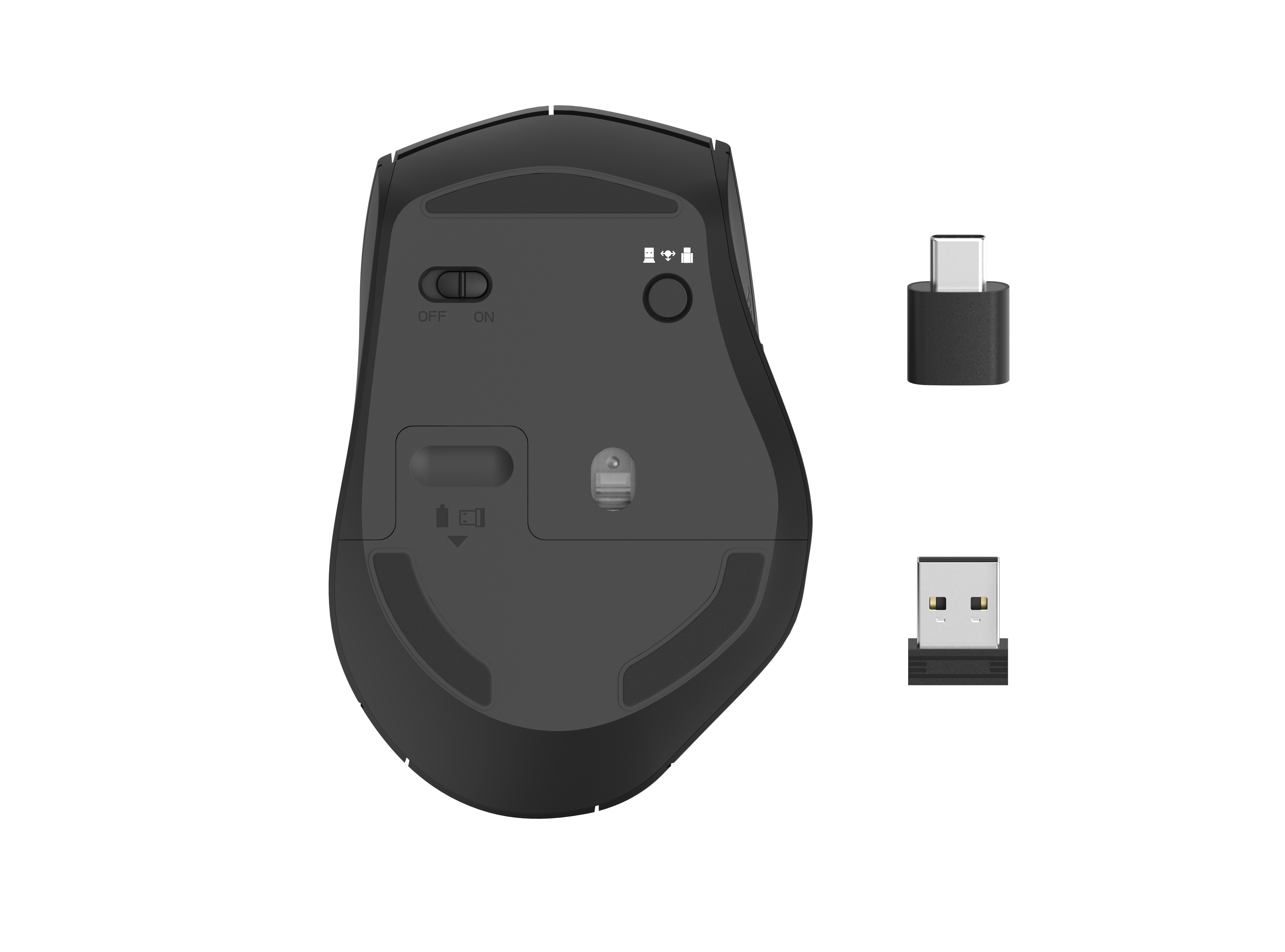 RATO S/ FIOS HAMA PRETO DUAL MODE USB-C / USB-A