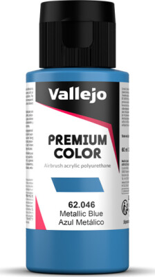 Vallejo - Premium Airbrush Maling - Metallic Blue 60 ML