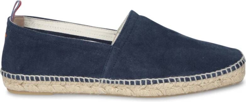 Castañer Blauwe Platte Oxford Schoenen Jute Zool