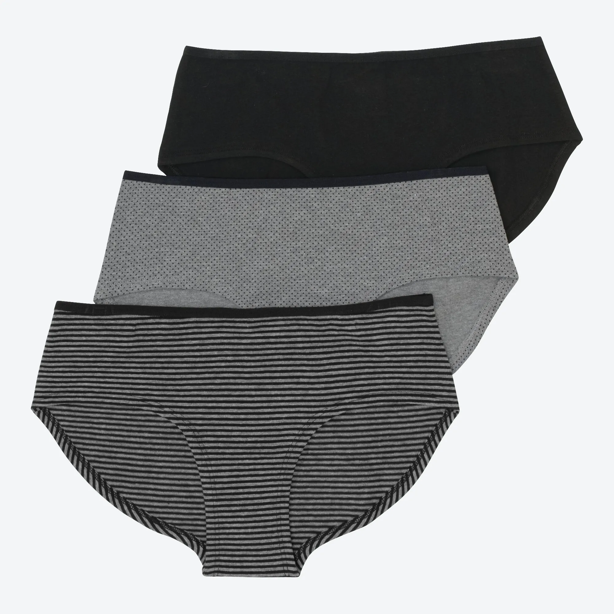 Damen-Panty mit Ringelmuster, 3er-Pack