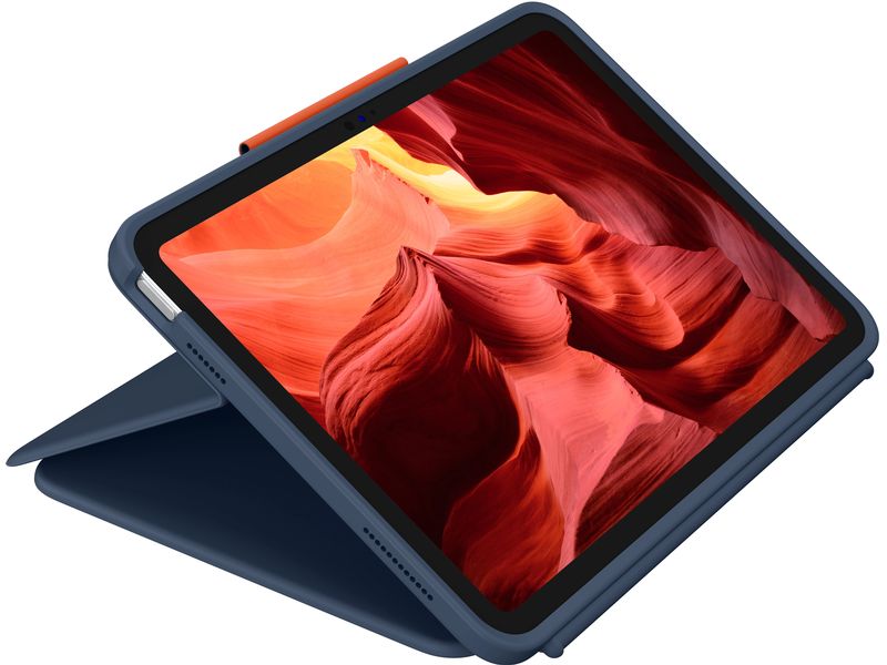 Logitech Tablet Tastatur Cover Rugged Combo 4 EDU Schutzhülle mit integrierter Tastatur für Apple iPad 10. Gen. und iPad (A16/2025)