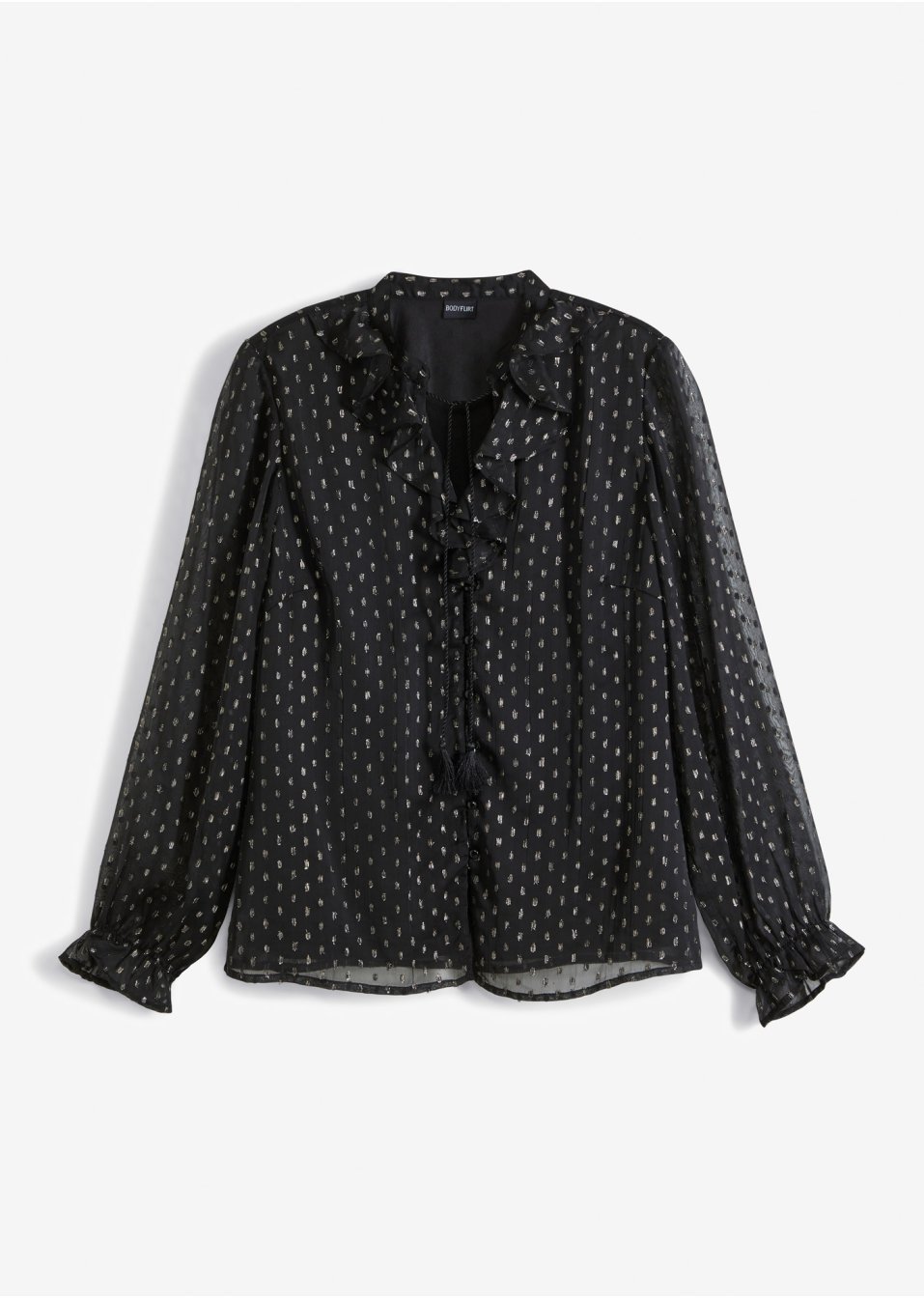 Blouse à effet brillant