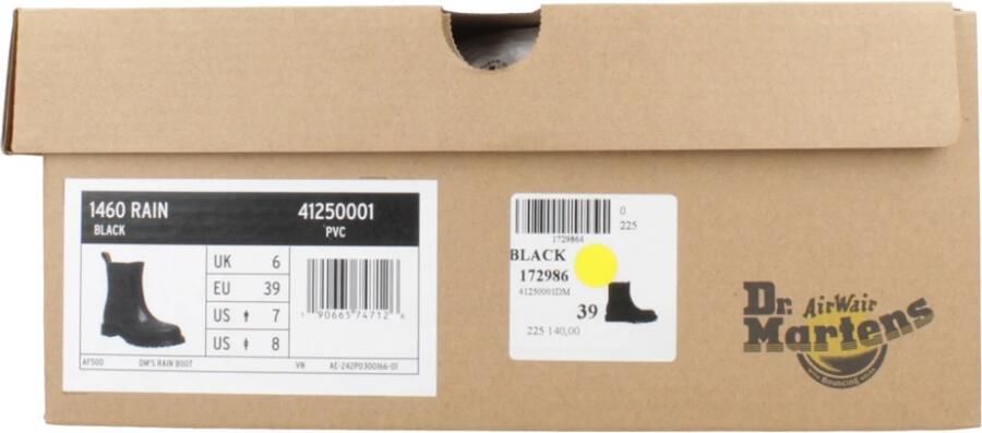 Dr. Martens Dr Martens 1460 Rain Laarzen Zwart