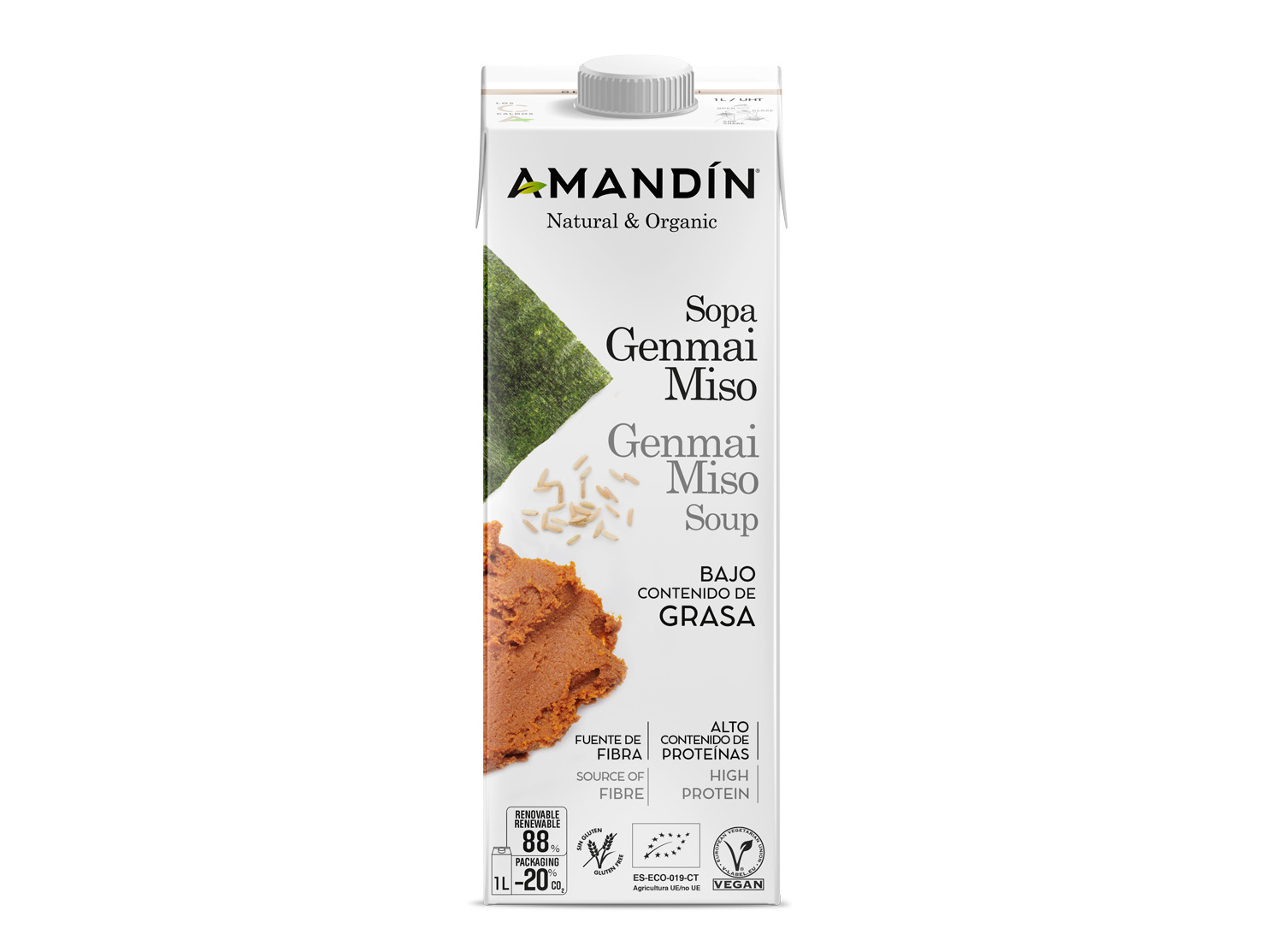 SOPA AMANDÍN GENMAI MISO BIO 1L