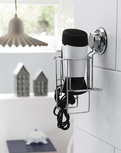 Support pour sèche cheveux à ventouse Bestlock chrome