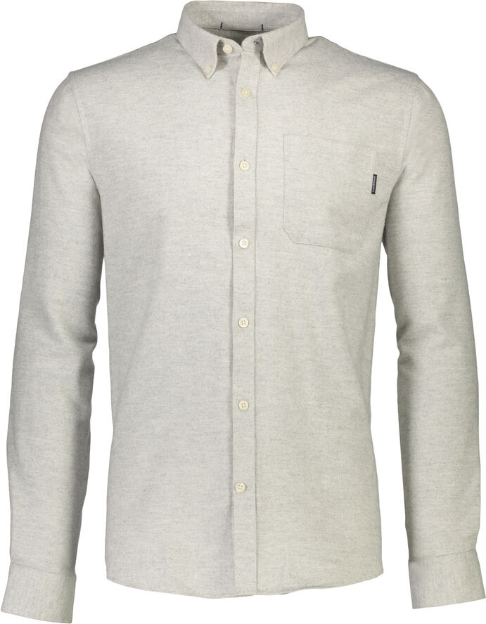 Lindbergh Brushed twill shirt L/S Grå