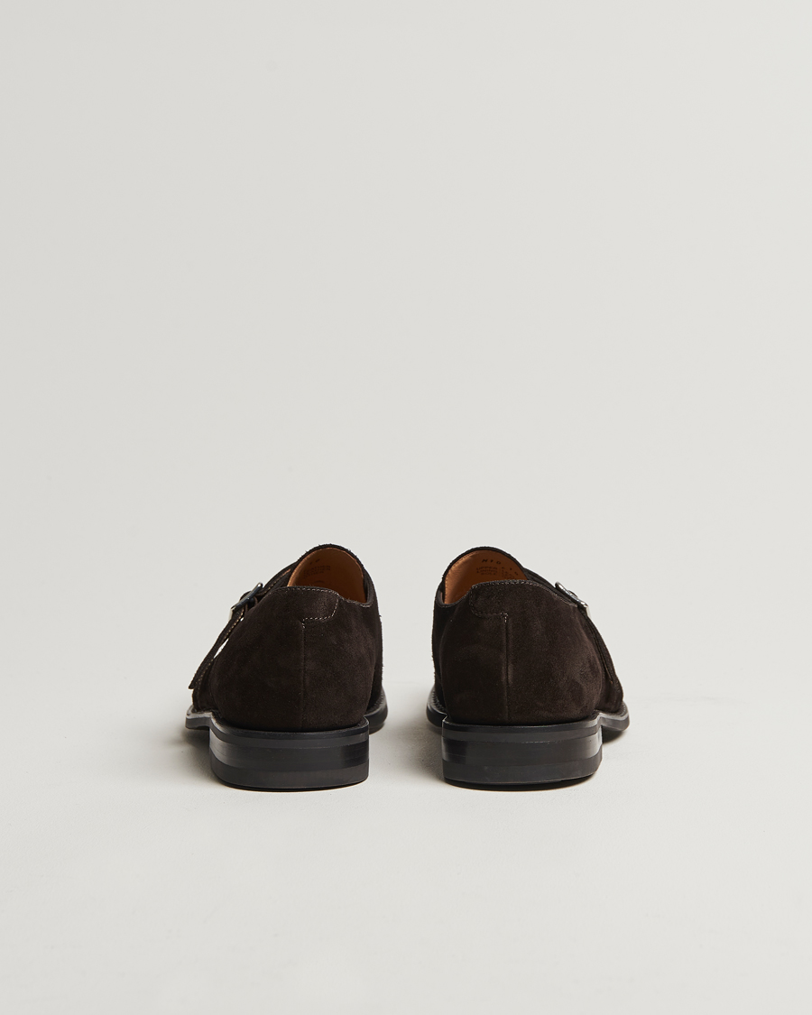 Loake 1880 357 Suede Single Monk Dark Brown