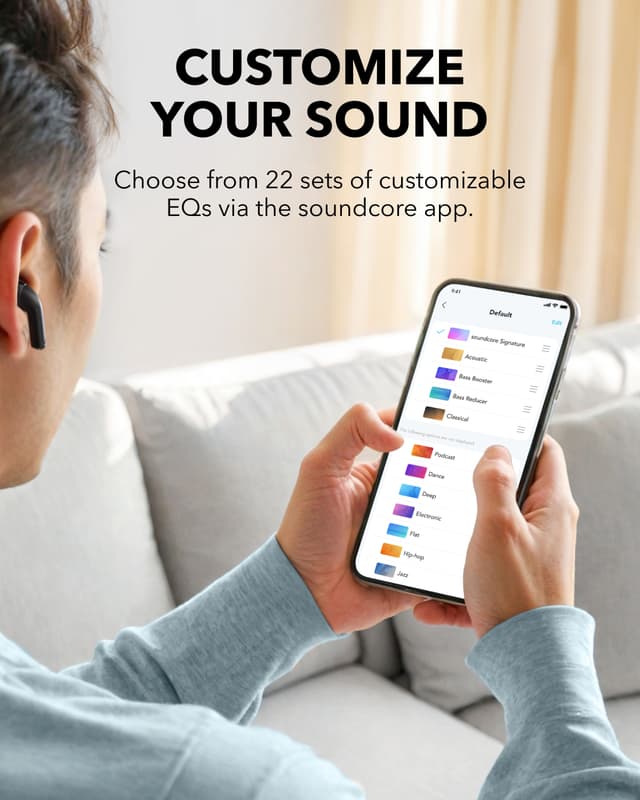 Soundcore K20i true wireless in-ear høretelefoner (sort)