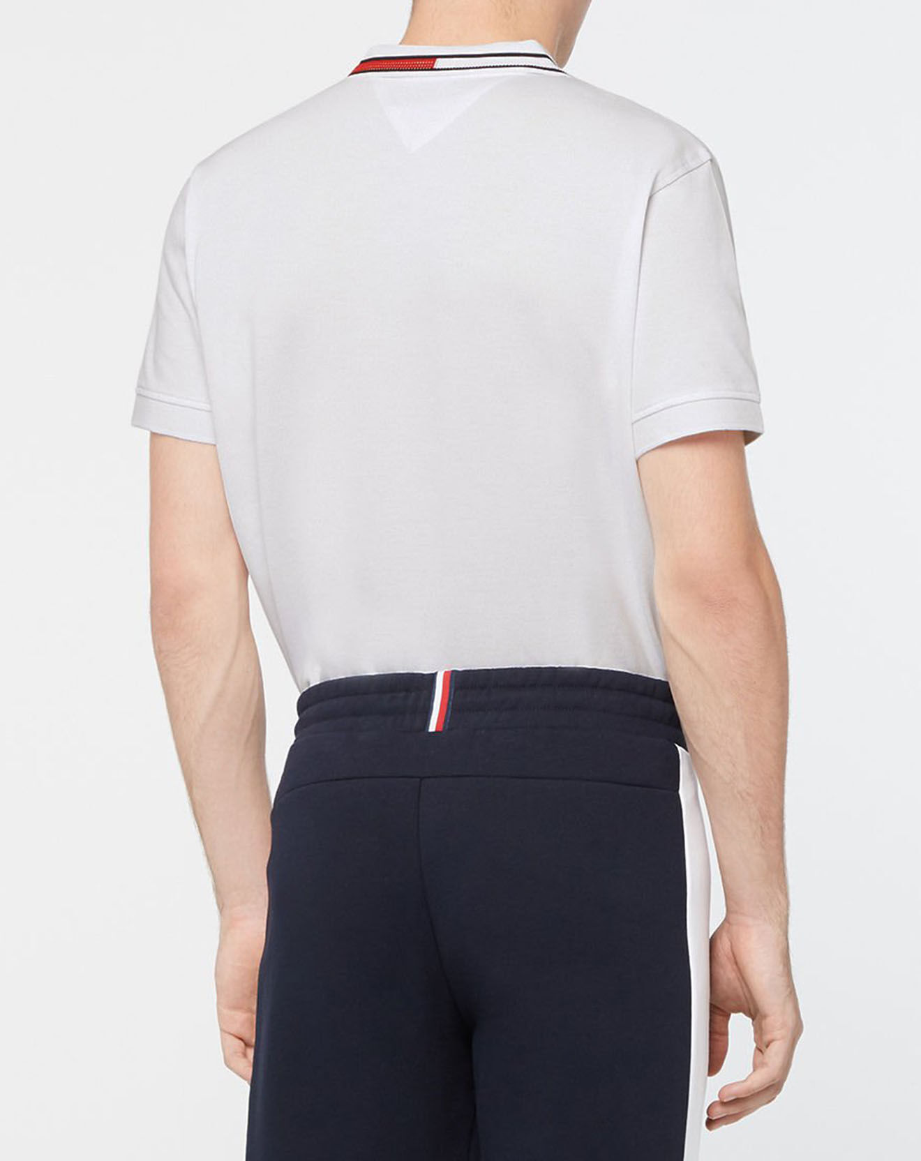 Tommy Hilfiger Polo Regular en Coton Bio mélangé Sophisticated Tipping blanc