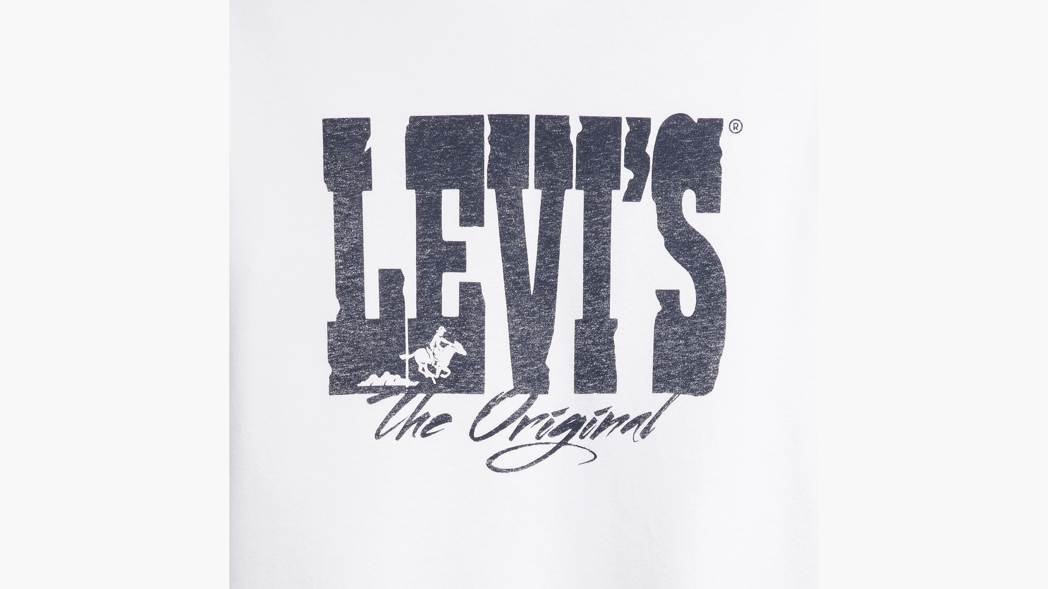 Sweat-shirt col rond graphique Standard - Western Htg Logo Crew White+ - Blanc