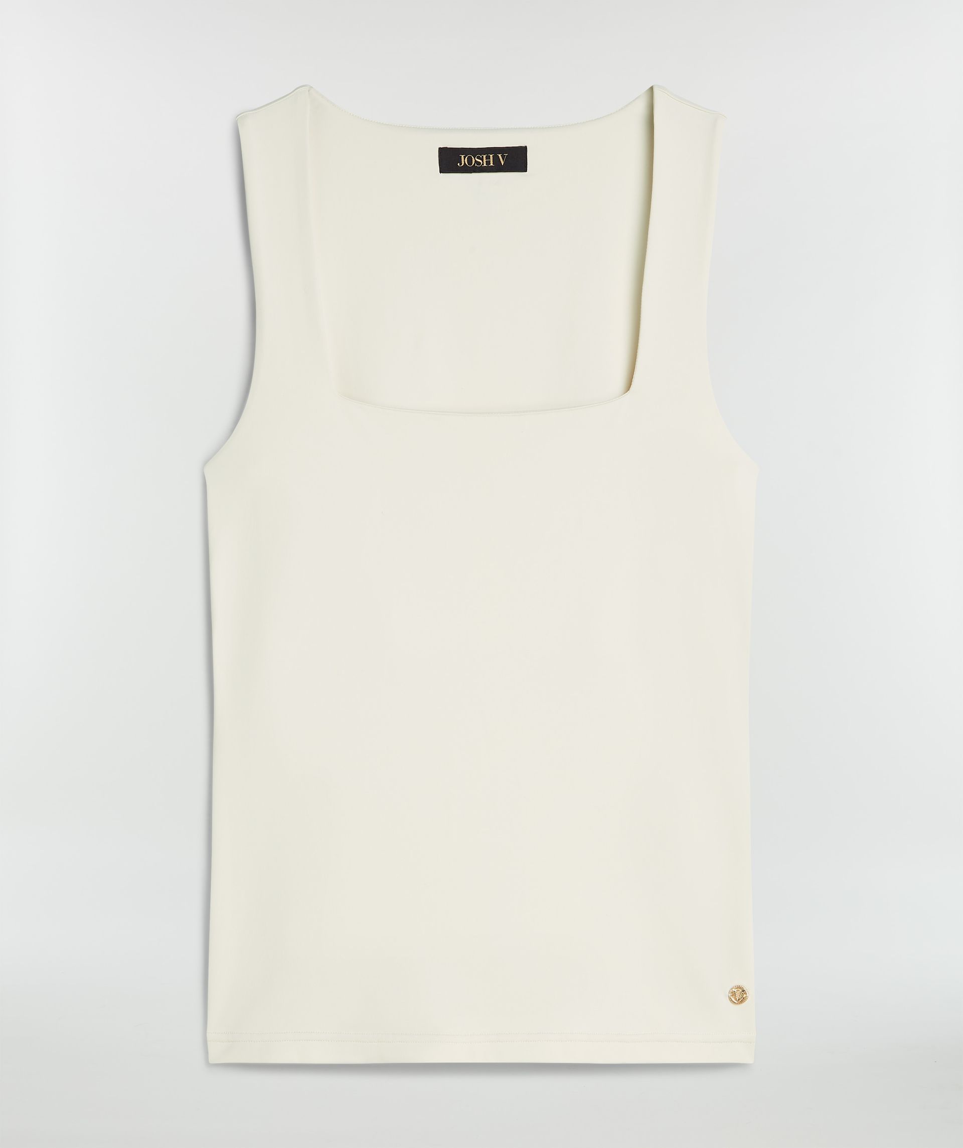 JV-LINDE slim fit top - creme white