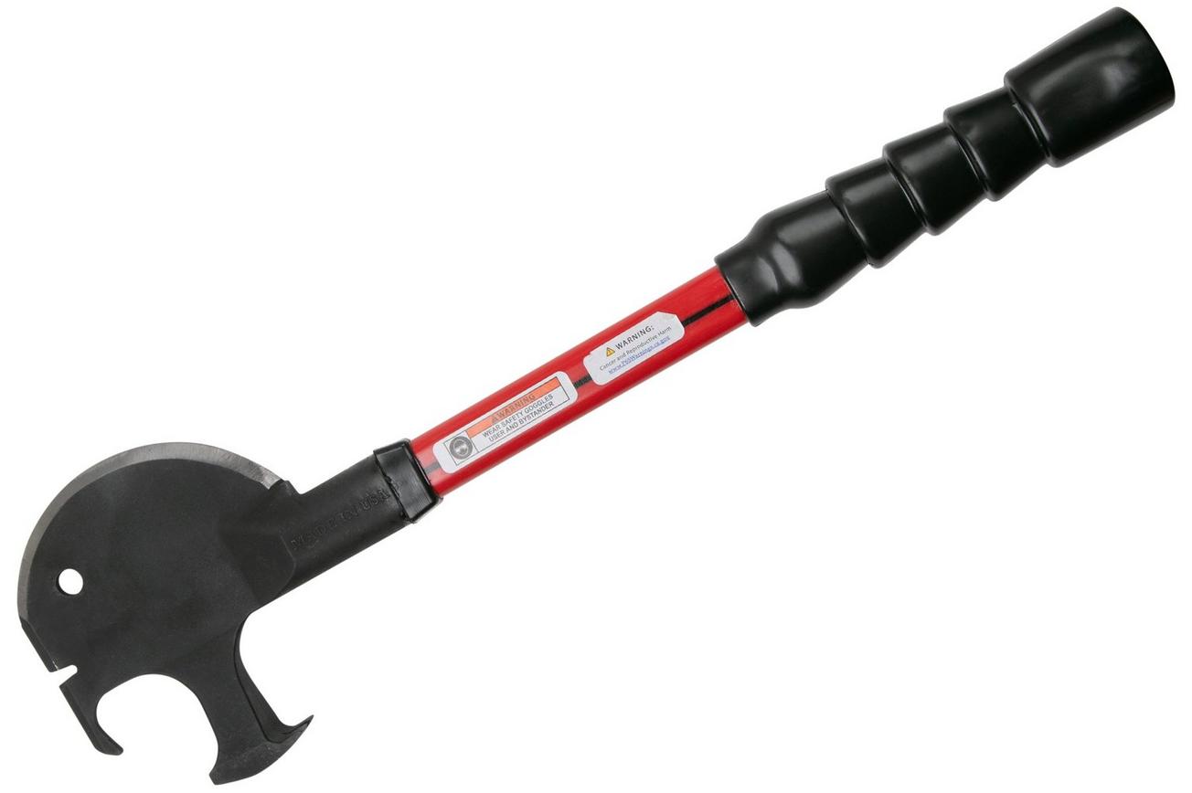 Off Grid Tools Trucker's Friend, rood, koolstofstaal, handbijl