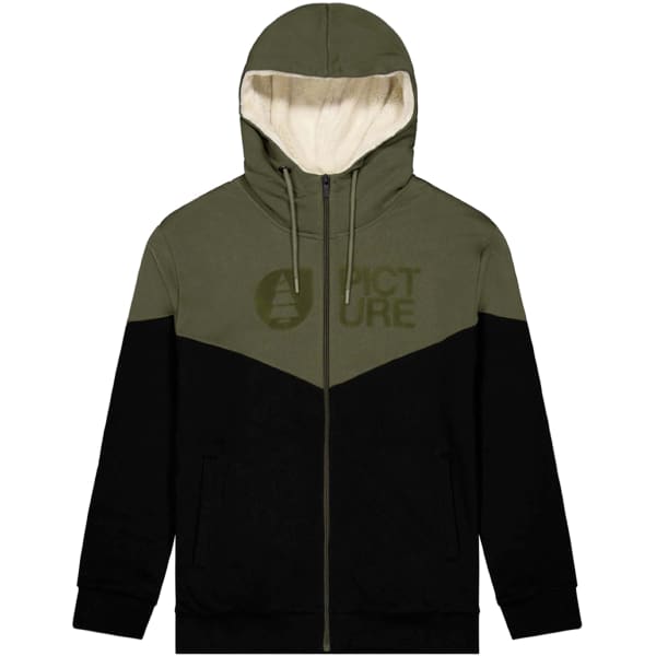 Sweatshirt PICTURE BASEMENT PLUSH ZIP HOODIE TOBACCO BLACK