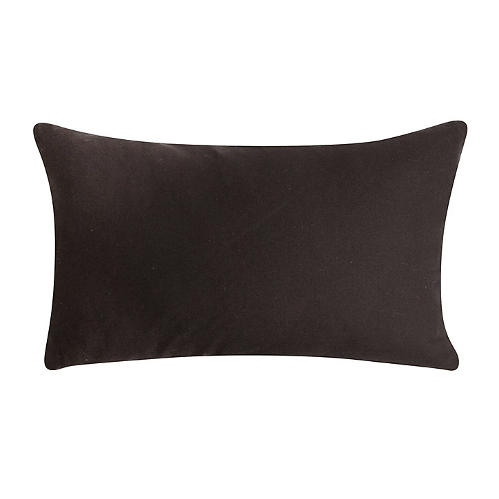 Coussin Halia noir et blanc L.50 x l.30 cm