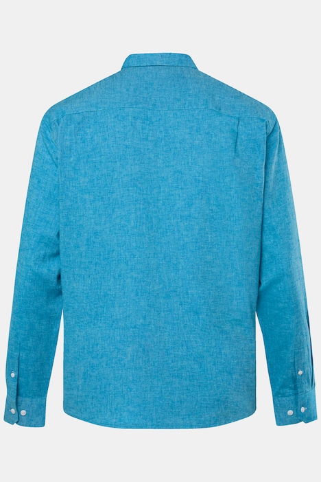 Boston Park Leinenmix-Hemd, Langarm, Streifen, Kentkragen, Comfort Fit, bis 8 XL