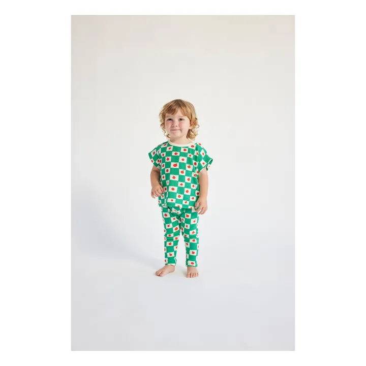 Bobo Choses Legging Coton Bio Tomates | Vert