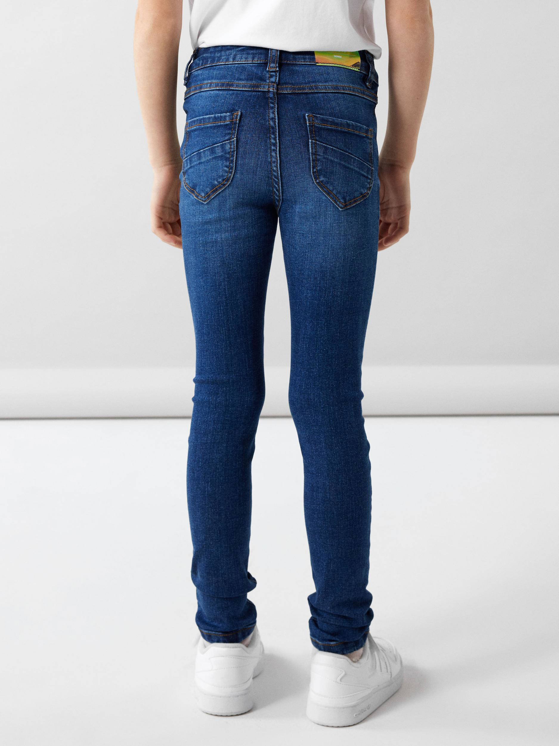 NAME IT skinny jeans NKFPOLLY dark blue denim