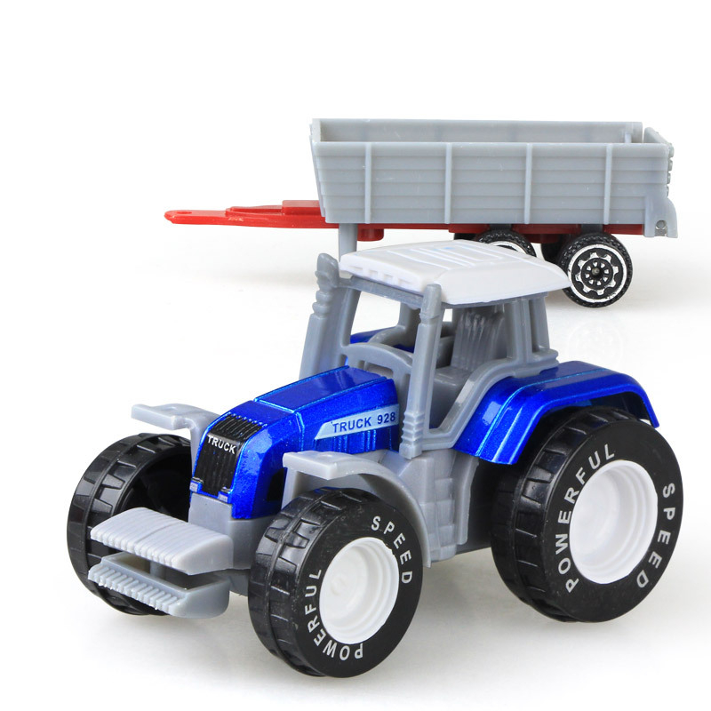 (8-tlg. Set) 1:64 Spielzeug Traktor Kinder Farm Bauernhof Fahrzeug mit Anhänger