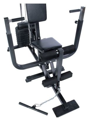 Station de musculation multifonction avec poids de 40 kg presse de poitrine butterfly câble barre latissimus 203 cm banc d'haltérophilie complet appareil de fitness gym 01_0000176