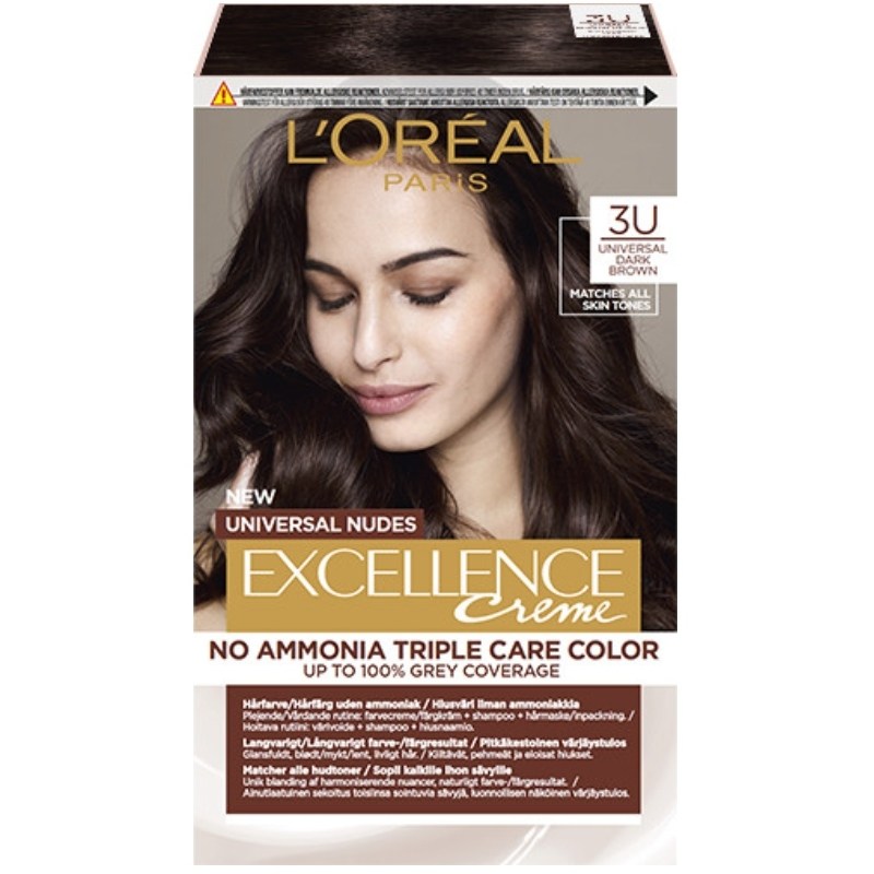 L'Oréal Paris Excellence Universal Nudes 192 ml - 3U Dark Brown