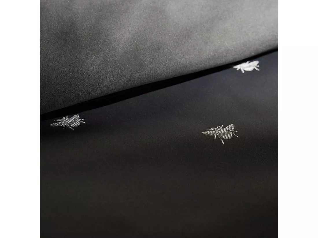Drap En Jacquard Beliamo gris foncé 200 x 220